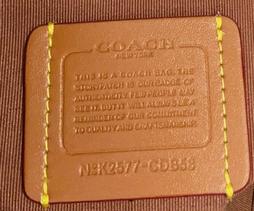 Coach Burgundy Classic Carriage Monogram Underarm Bag - Picture 9 of 9